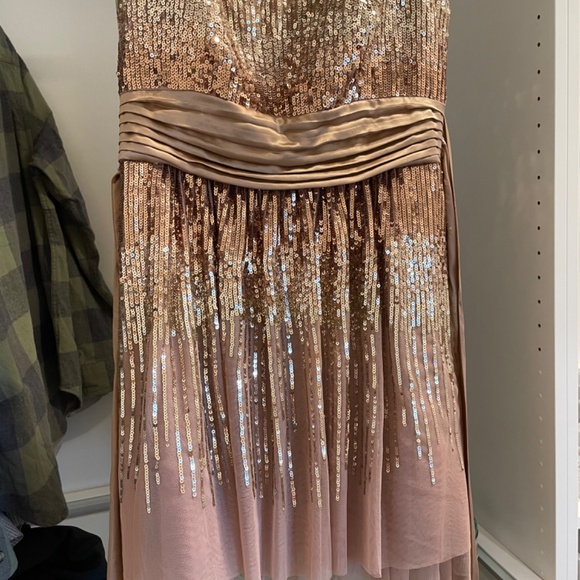 BCBG sequin strapless tulle dress - Picture 3 of 6